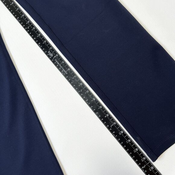 Betabrand Classic Dress Pant Yoga Pants Straight Blue Size Med Stretch Knit - Picture 11 of 12